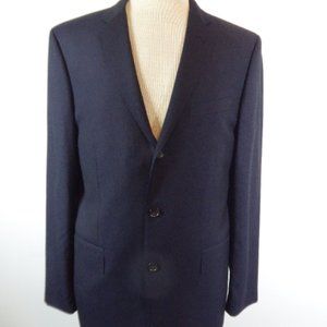 J CREW SOLID BLACK 100% LORO PIANA Wool Blazer Ludlow 40